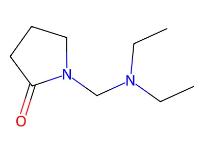 2-Pyrrolidinone, 1-[(diethylamino)methyl]- structure