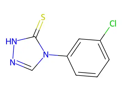 4-(3-chlorophenyl)-4H-1,2,4-triazole-3-thiol structure