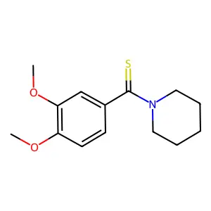 (3,4-Dimethoxyphenyl)(piperidin-1-yl)methanethione structure