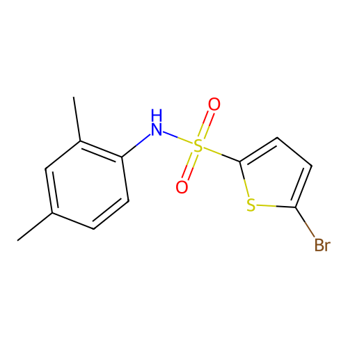 5-bromo-N-(2,4-dimethylphenyl)thiophene-2-sulfonamide structure