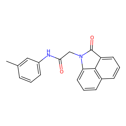 N-(3-methylphenyl)-2-(2-oxobenzo[cd]indol-1(2H)-yl)acetamide structure