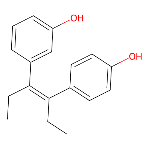 3-[4-(4-Hydroxyphenyl)hex-3-en-3-yl]phenol structure