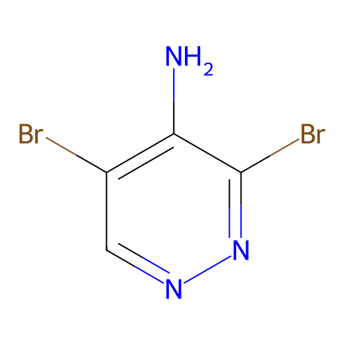 3,5-Dibromopyridazin-4-amine structure