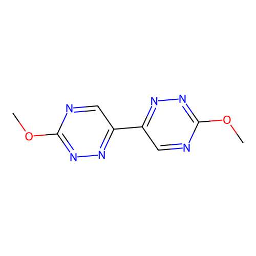 3-Methoxy-6-(3-methoxy-1,2,4-triazin-6-yl)-1,2,4-triazine structure