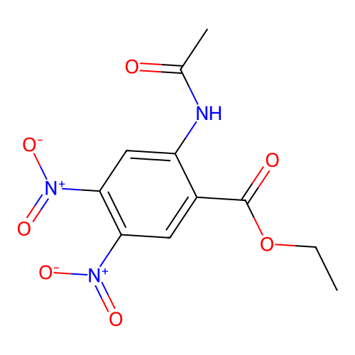 Ethyl 2-acetamido-4,5-dinitrobenzoate structure
