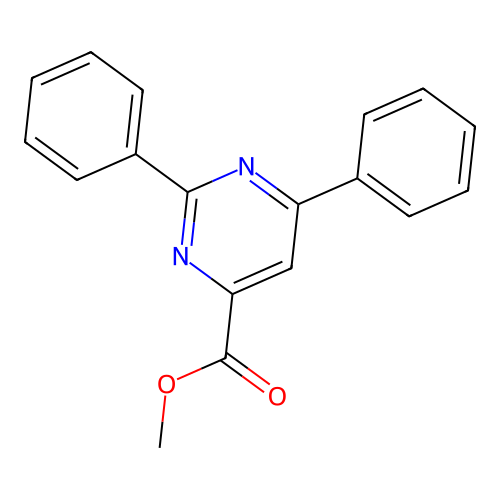 Methyl 2,6-diphenylpyrimidine-4-carboxylate structure