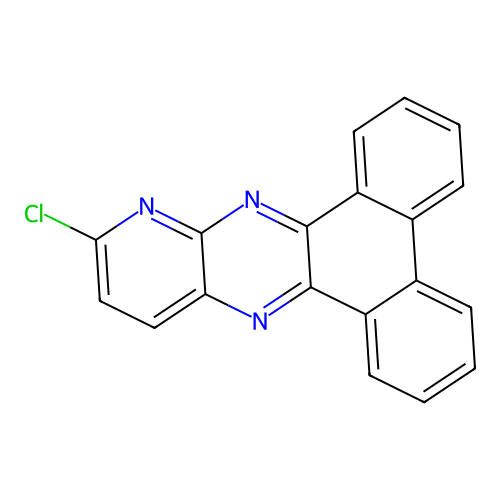 11-Chlorodibenzo[f,h]pyrido[2,3-b]quinoxaline structure