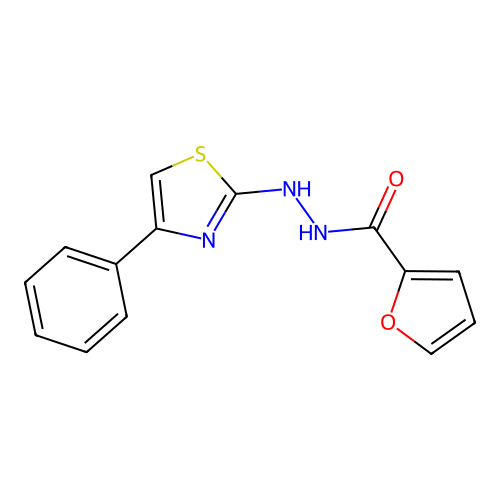 N'-(4-phenyl-1,3-thiazol-2-yl)-2-furohydrazide structure