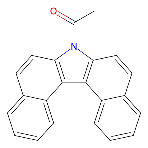 N-acetyl-7H-dibenzo(c,g)carbazole structure