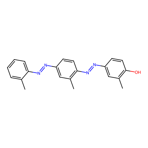 2-Methyl-4-[[2-methyl-4-[(2-methylphenyl)diazenyl]phenyl]diazenyl]phenol structure