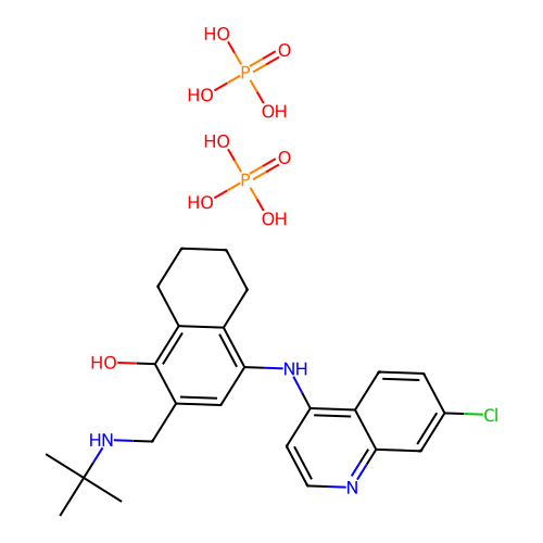 Naphthoquine phosphate structure