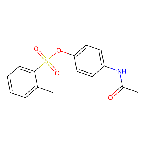4-(Acetylamino)phenyl 2-methylbenzenesulfonate structure