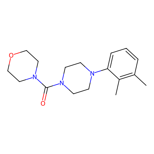 [4-(2,3-Dimethylphenyl)piperazin-1-yl]-morpholin-4-yl-methanone structure