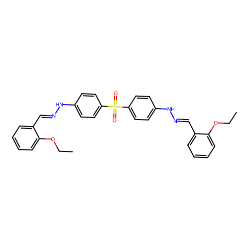 N-[(E)-(2-ethoxyphenyl)methylideneamino]-4-[4-[(2Z)-2-[(2-et structure