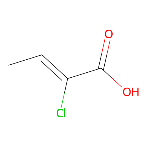 2-Chlorobut-2-enoic acid structure