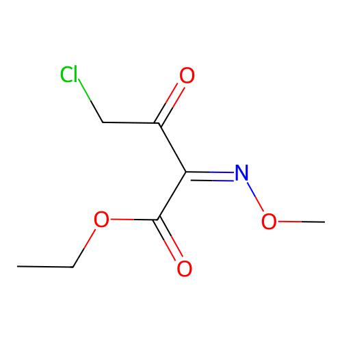 ethyl (Z)-4-chloro-2-(methoxyimino)-3-oxobutanoate structure
