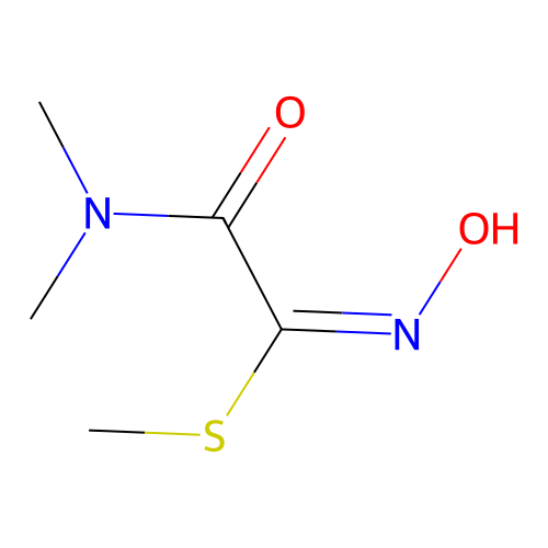 Oxamyl oxime, (E)- structure