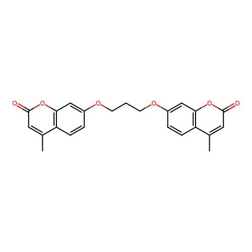 4-Methyl-7-(3-((4-methyl-2-oxo-2H-chromen-7-yl)oxy)propoxy)-2H-chromen-2-one structure