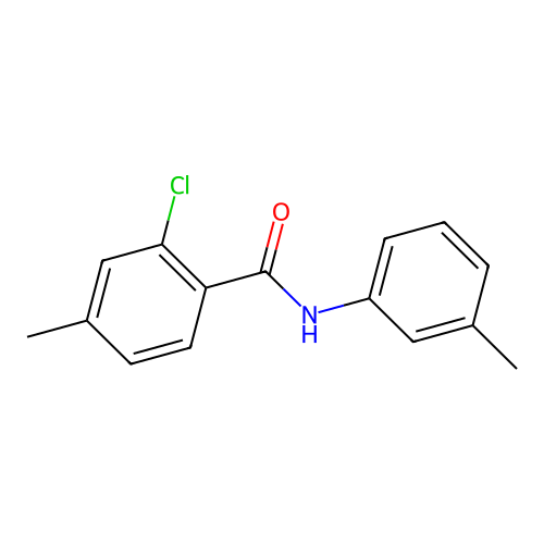 2-chloro-4-methyl-N-(3-methylphenyl)benzamide structure