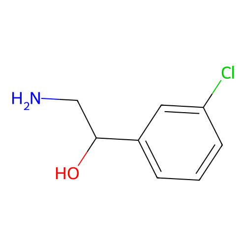 2-Amino-1-(3-chlorophenyl)ethan-1-ol structure