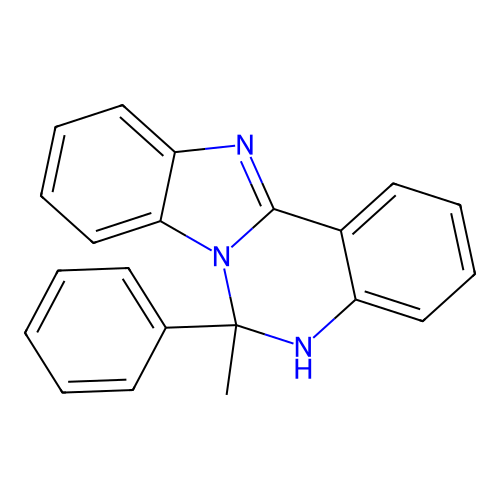 6-Methyl-6-phenyl-5,6-dihydrobenzimidazo[1,2-c]quinazoline structure