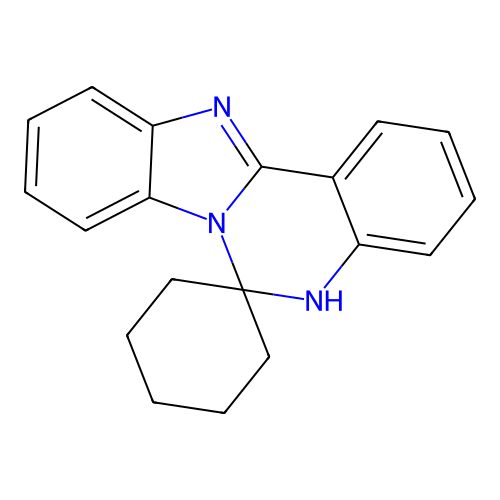 5H-spiro[benzimidazo[1,2-c]quinazoline-6,1'-cyclohexane] structure