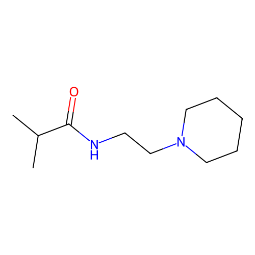 2-methyl-N-(2-piperidin-1-ylethyl)propanamide structure