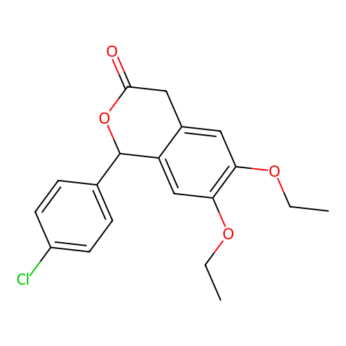 1-(4-Chlorophenyl)-6,7-diethoxyisochroman-3-one structure