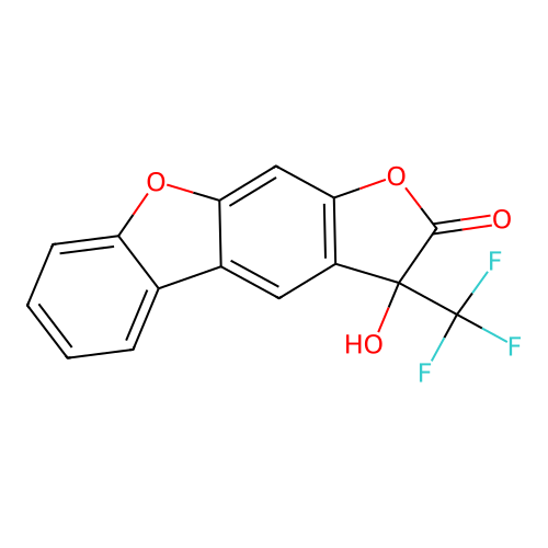 3H-Benzo[d]benzo[1,2-b:5,4-b']difuran-2-one, 3-hydroxy-3-trifluoromethyl- structure