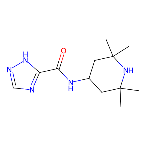 1H-[1,2,4]Triazole-3-carboxylic acid (2,2,6,6-tetramethylpiperidin-4-yl)amide structure