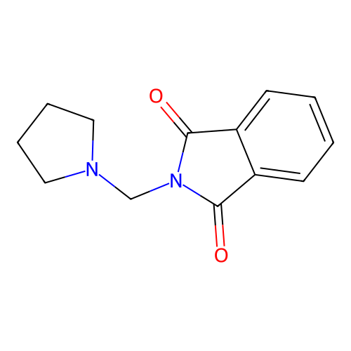 2-(Pyrrolidin-1-ylmethyl)isoindole-1,3-dione structure