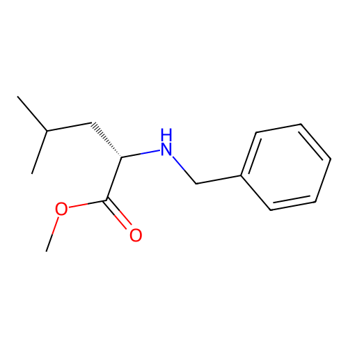 Methyl (2S)-2-(benzylamino)-4-methylpentanoate structure