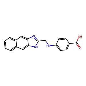 4-nitro-N-[4-(3-phenylpropanoylamino)phenyl]benzamide structure