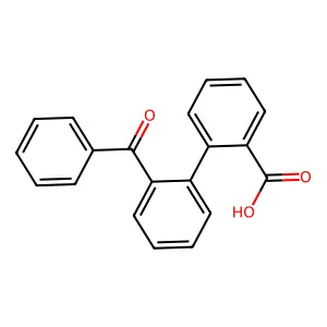 2'-Benzoyl-2-biphenylcarboxylic acid structure