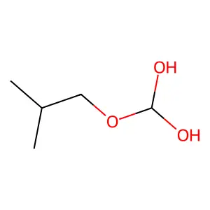 (2-Methylpropoxy)methanediol structure