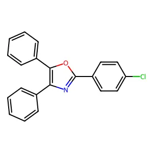 2-(4-Chlorophenyl)-4,5-diphenyl-1,3-oxazole structure