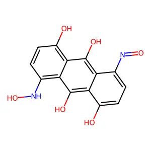 9,10-Anthracenedione, 1,5-dihydroxy-4,8-bis(hydroxyamino)- structure