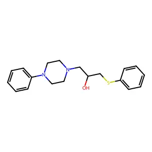1-(4-Phenylpiperazin-1-yl)-3-(phenylsulfanyl)propan-2-ol structure