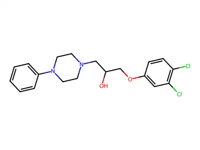 1-(3,4-Dichlorophenoxy)-3-(4-phenylpiperazin-1-yl)propan-2-ol structure