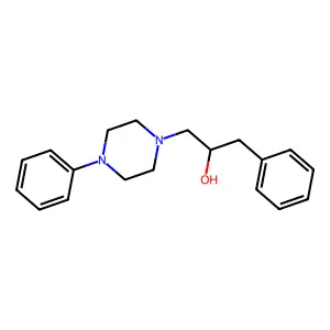 1-Piperazineethanol, alpha-benzyl-4-phenyl- structure