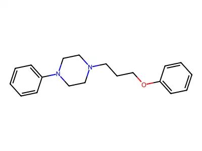 Piperazine, 1-(3-phenoxypropyl)-4-phenyl- structure