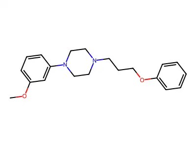Piperazine, 1-(m-methoxyphenyl)-4-(3-phenoxypropyl)- structure
