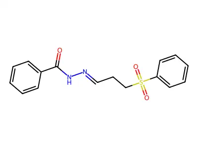 N-[3-(苯磺酰基)丙亚基氨基]苯甲酰胺 structure