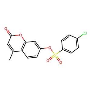 (4-Methyl-2-oxochromen-7-yl) 4-chlorobenzenesulfonate structure