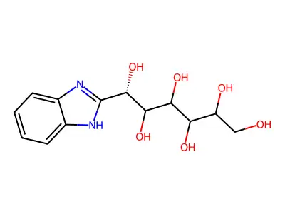 (1S)-1-(1H-benzimidazol-2-yl)hexane-1,2,3,4,5,6-hexol structure