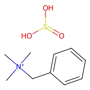 Benzyl-trimethyl-azanium; sulfurous acid structure