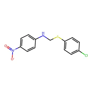 Aniline, N-(p-chlorophenylthiomethyl)-p-nitro- structure