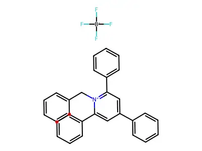 1-Benzyl-2-methyl-4,6-diphenylpyridinium tetrafluoroborate structure