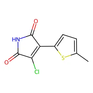 3-Chloro-4-(5-methylthiophen-2-yl)-1H-pyrrole-2,5-dione structure