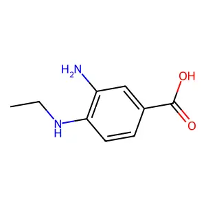 3-氨基-4-(乙氨基)苯甲酸 structure